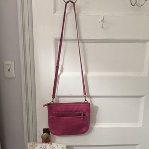 Fossil Crossbody Pink Leather Purse